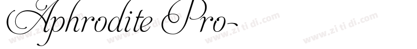 Aphrodite Pro字体转换
